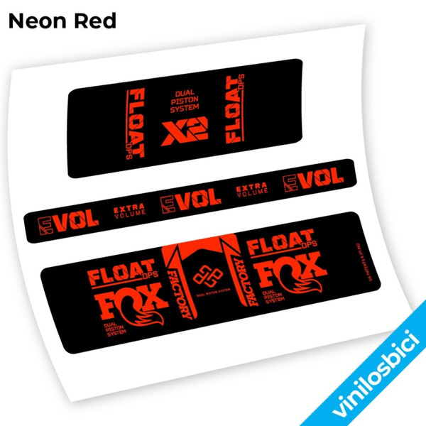 Fox Float DPS X2 2021 Pegatinas en vinilo adhesivo amortiguador (15)