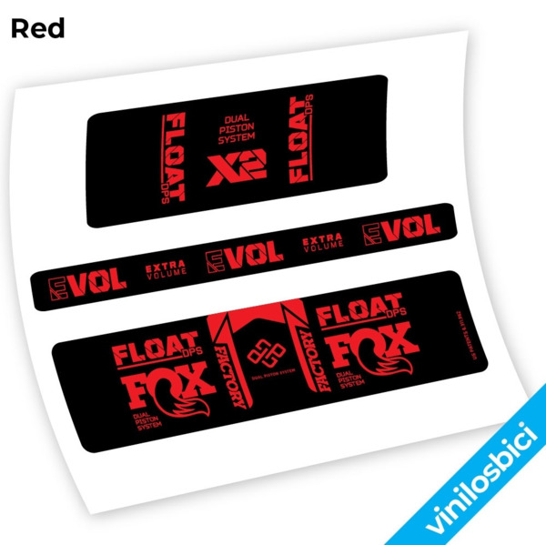 Fox Float DPS X2 2021 Pegatinas en vinilo adhesivo amortiguador (20)