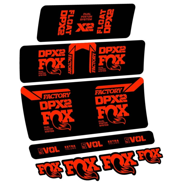 Fox Float DPX2 2021 Pegatinas en vinilo adhesivo Amortiguador (1)