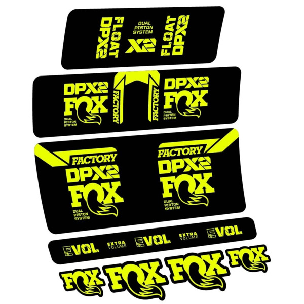 Fox Float DPX2 2021 Pegatinas en vinilo adhesivo Amortiguador (2)