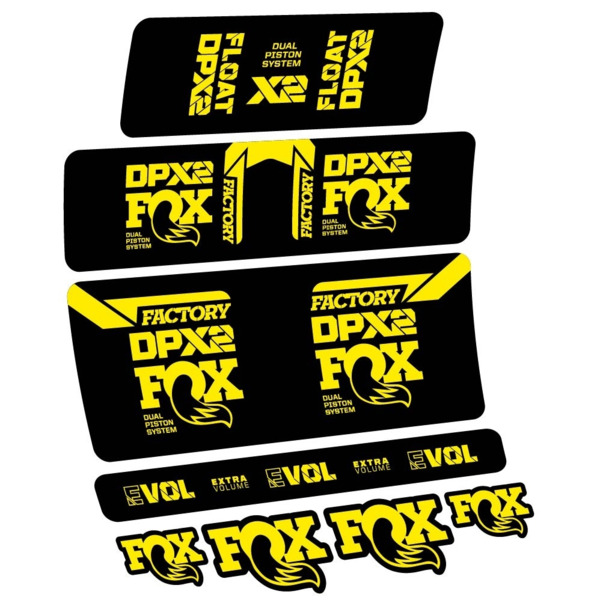 Fox Float DPX2 2021 Pegatinas en vinilo adhesivo Amortiguador (3)