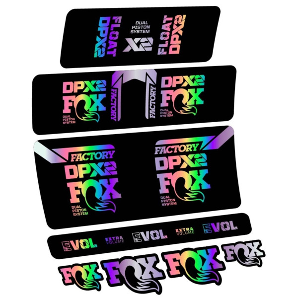 Fox Float DPX2 2021 Pegatinas en vinilo adhesivo Amortiguador (8)