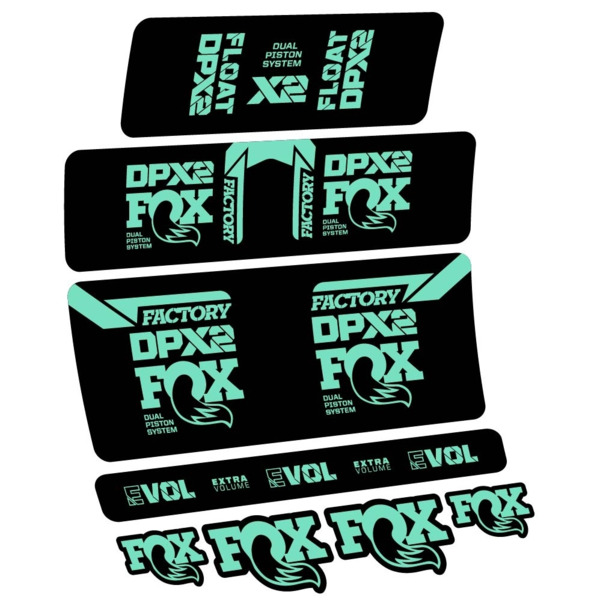 Fox Float DPX2 2021 Pegatinas en vinilo adhesivo Amortiguador (9)