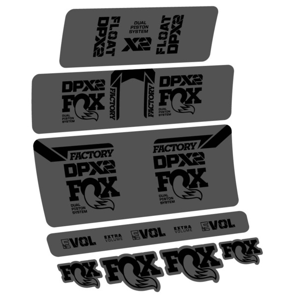 Fox Float DPX2 2021 Pegatinas en vinilo adhesivo Amortiguador (12)