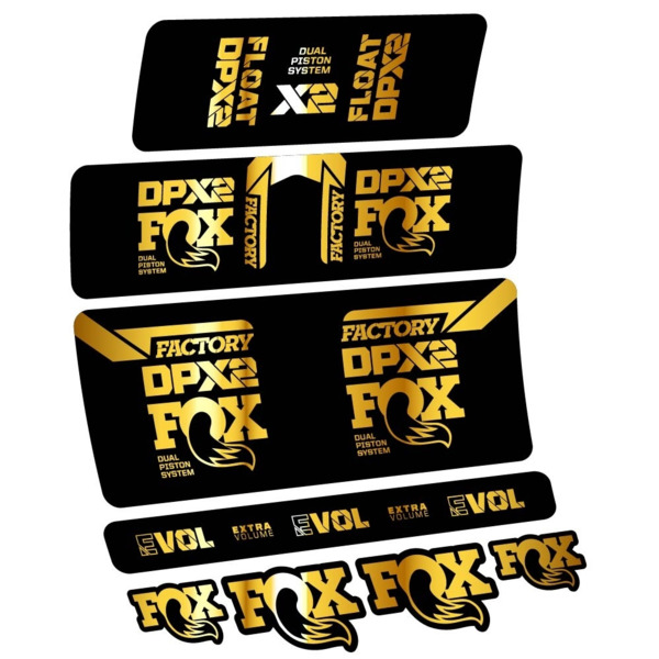 Fox Float DPX2 2021 Pegatinas en vinilo adhesivo Amortiguador (14)