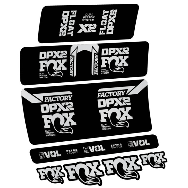 Fox Float DPX2 2021 Pegatinas en vinilo adhesivo Amortiguador (15)