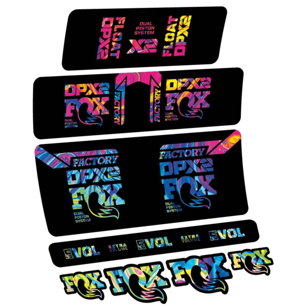 Fox Float DPX2 2021 Pegatinas en vinilo adhesivo Amortiguador (17)