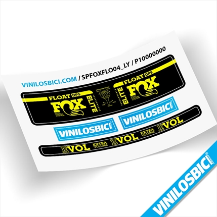 Fox Float Float DPS Performance Elite pegatinas vinilo adhesivo amortiguador shox decals shox decals stickers calcas
