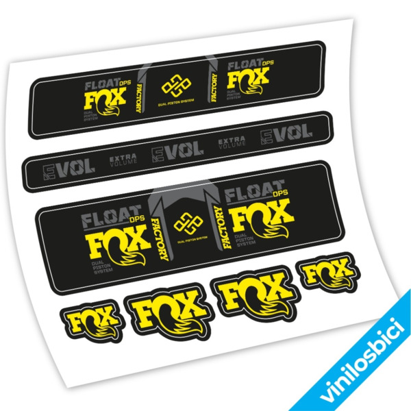 Fox Float Factory DPS 2022 Pegatinas en vinilo adhesivo Amortiguador (2)