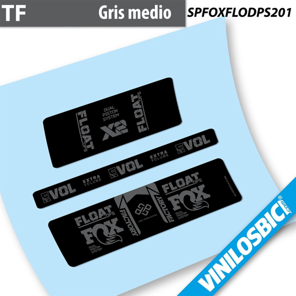 Fox Float Factory DPS pegatinas en vinilo adhesivo amortiguador (10)
