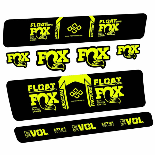 Fox Float Factory DPS Pegatinas en vinilo adhesivo Amortiguador (2)
