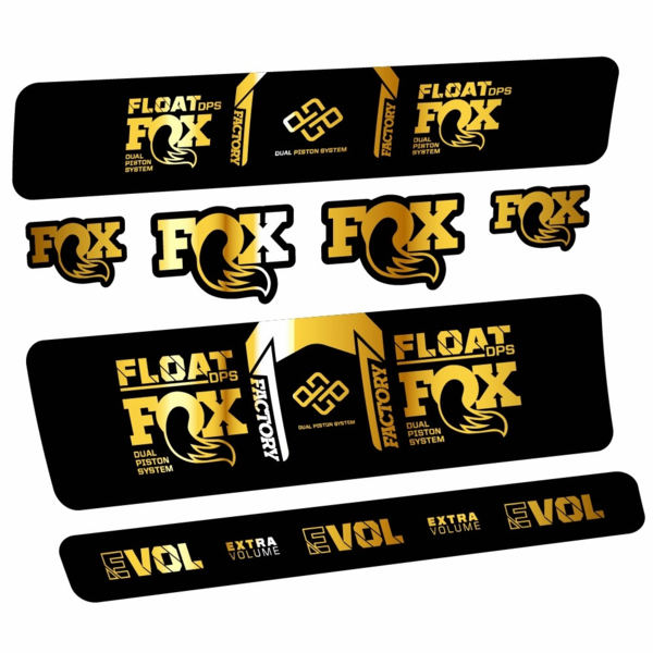Fox Float Factory DPS Pegatinas en vinilo adhesivo Amortiguador (14)