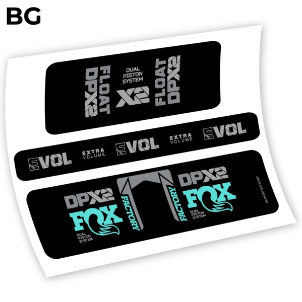 Fox float Factory Racing DPX2 2021 Pegatinas vinilo adhesivo amortiguador (2)