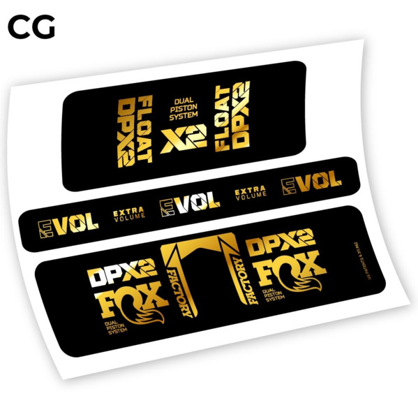 Fox float Factory Racing DPX2 2021 Pegatinas vinilo adhesivo amortiguador (5)