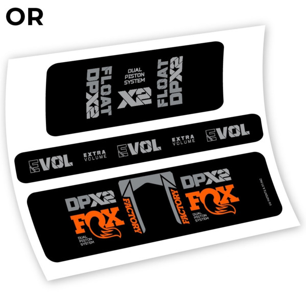 Fox float Factory Racing DPX2 2021 Pegatinas vinilo adhesivo amortiguador (7)