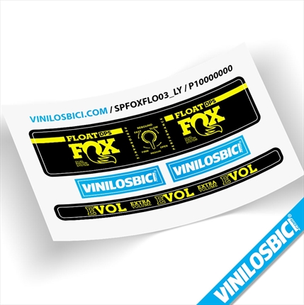 Fox Float Float DPS Performance pegatinas vinilo adhesivo amortiguador shox decals shox decals stickers calcas