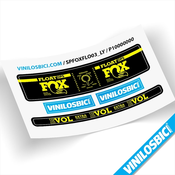 Fox Float Float DPS Performance pegatinas vinilo adhesivo amortiguador shox decals