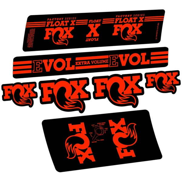 Fox Float X Factory 2016 Pegatinas en vinilo adhesivo Amortiguador (1)