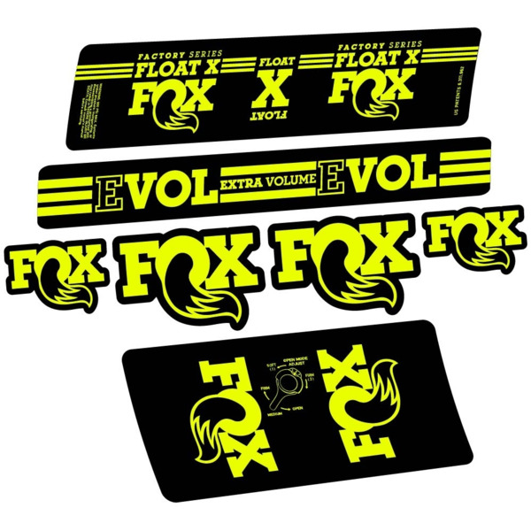 Fox Float X Factory 2016 Pegatinas en vinilo adhesivo Amortiguador (2)