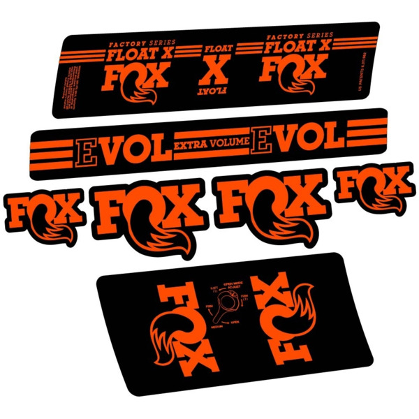 Fox Float X Factory 2016 Pegatinas en vinilo adhesivo Amortiguador (10)