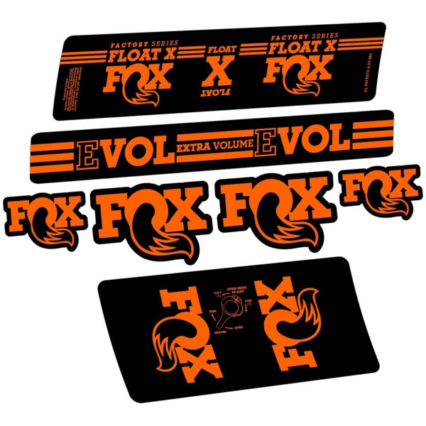 Fox Float X Factory 2016 Pegatinas en vinilo adhesivo Amortiguador (11)