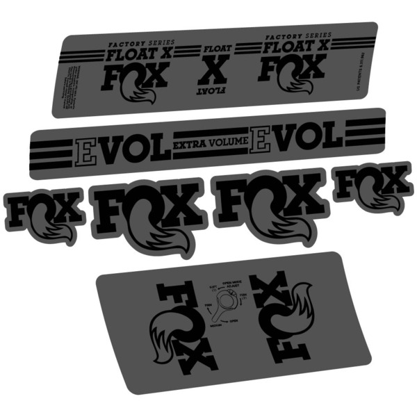 Fox Float X Factory 2016 Pegatinas en vinilo adhesivo Amortiguador (12)