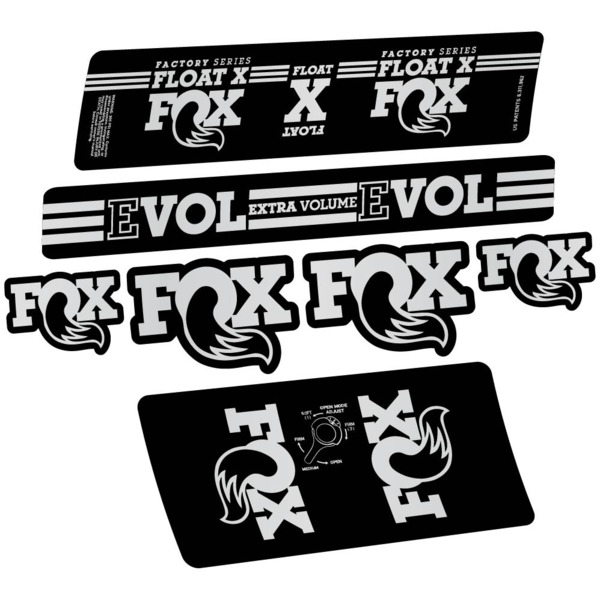 Fox Float X Factory 2016 Pegatinas en vinilo adhesivo Amortiguador (15)
