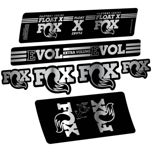 Fox Float X Factory 2016 Pegatinas en vinilo adhesivo Amortiguador (16)