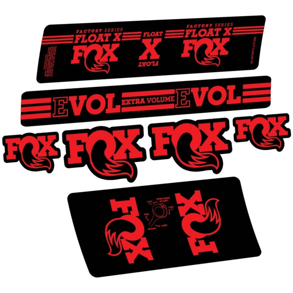 Fox Float X Factory 2016 Pegatinas en vinilo adhesivo Amortiguador (19)