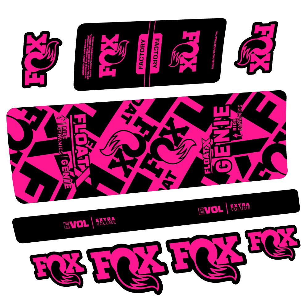 Fox Float X Genie Pegatinas en vinilo adhesivo Amortiguador (20)