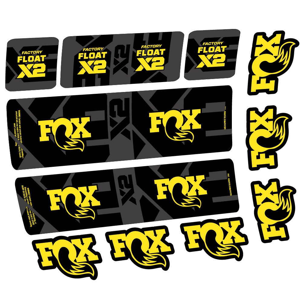 Fox Float X2 Factory Pegatinas en vinilo adhesivo Amortiguador (1)