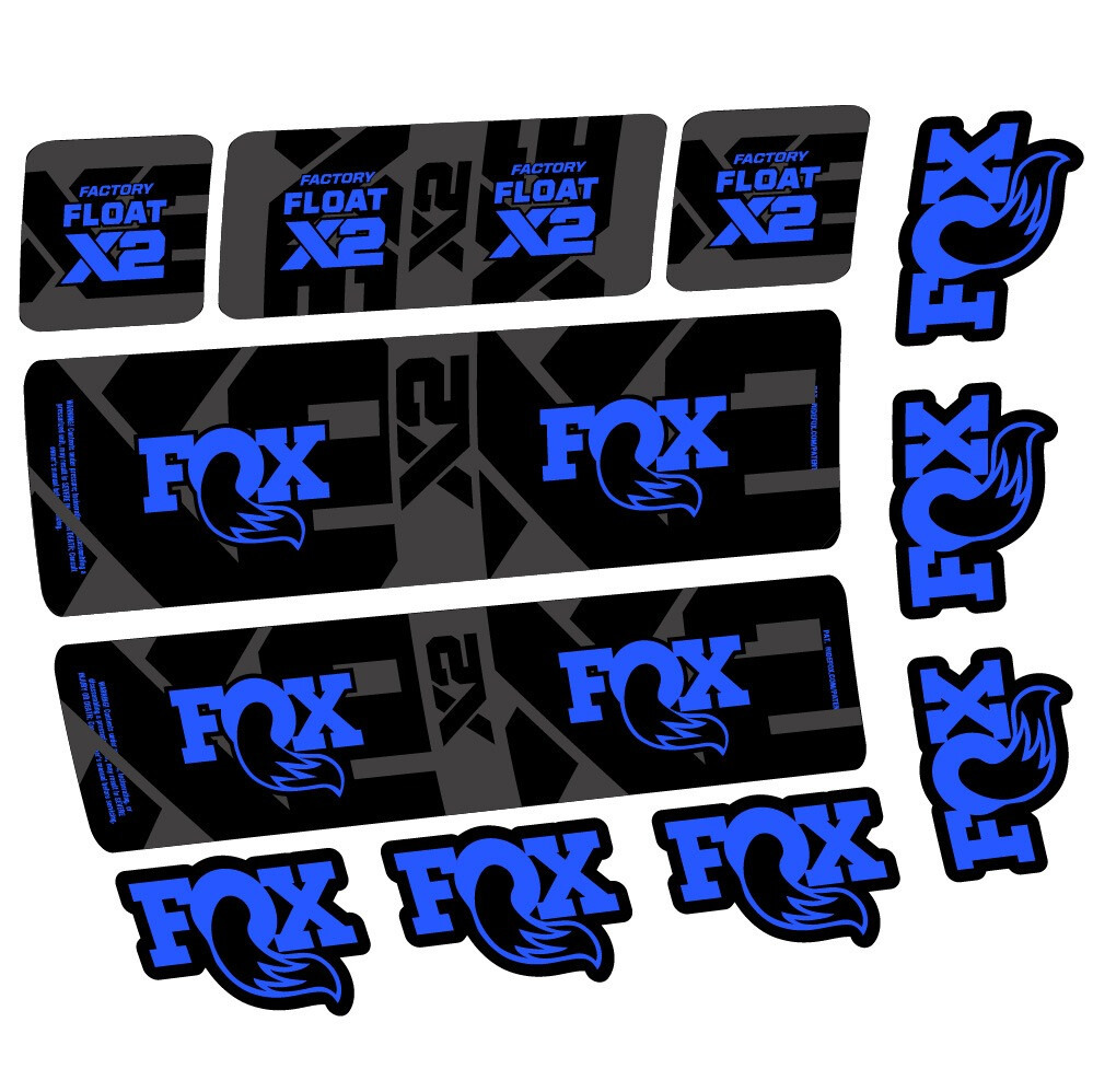 Fox Float X2 Factory Pegatinas en vinilo adhesivo Amortiguador (5)