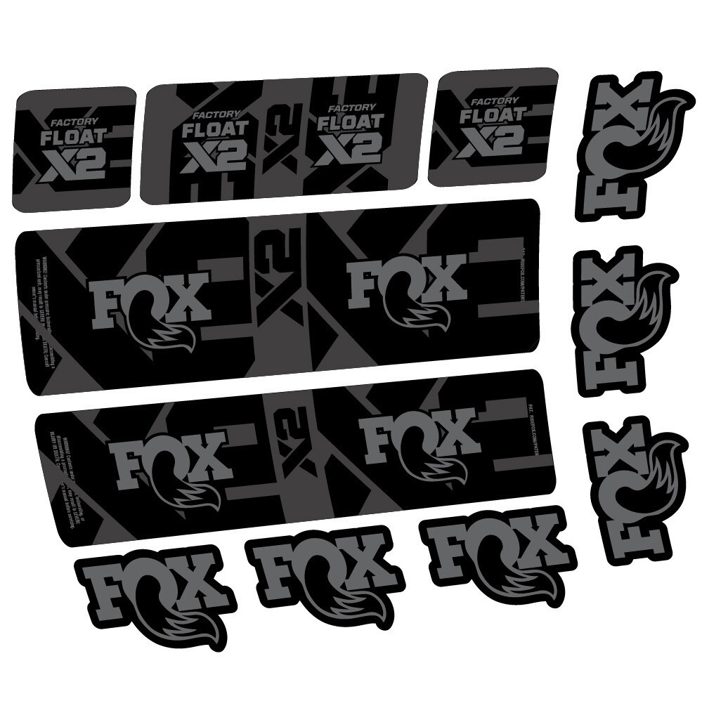 Fox Float X2 Factory Pegatinas en vinilo adhesivo Amortiguador (7)