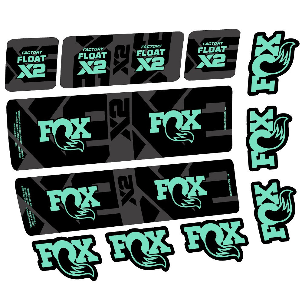 Fox Float X2 Factory Pegatinas en vinilo adhesivo Amortiguador (9)