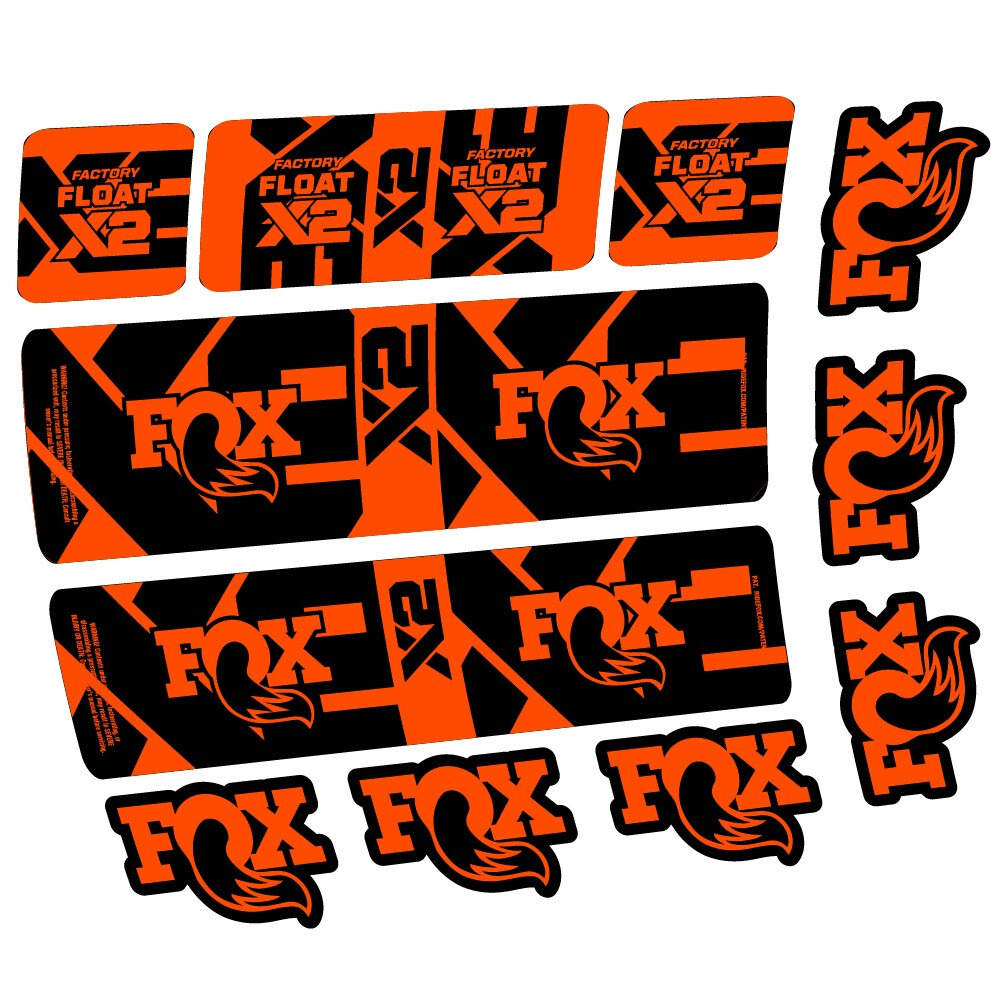 Fox Float X2 Factory Pegatinas en vinilo adhesivo Amortiguador (1)