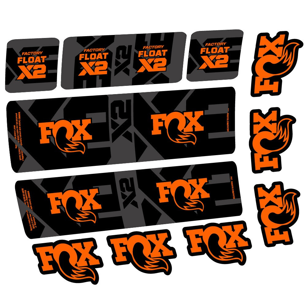 Fox Float X2 Factory Pegatinas en vinilo adhesivo Amortiguador (11)