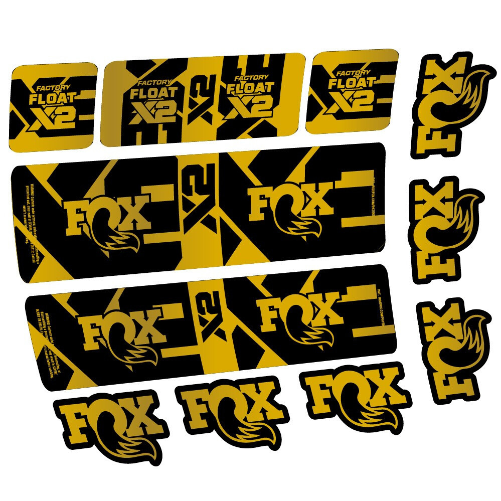 Fox Float X2 Factory Pegatinas en vinilo adhesivo Amortiguador (13)