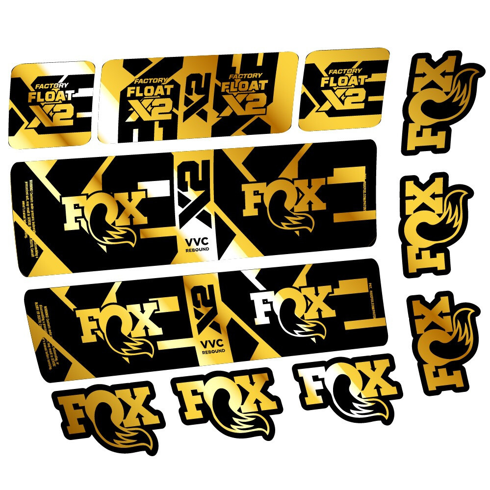 Fox Float X2 Factory Pegatinas en vinilo adhesivo Amortiguador (14)