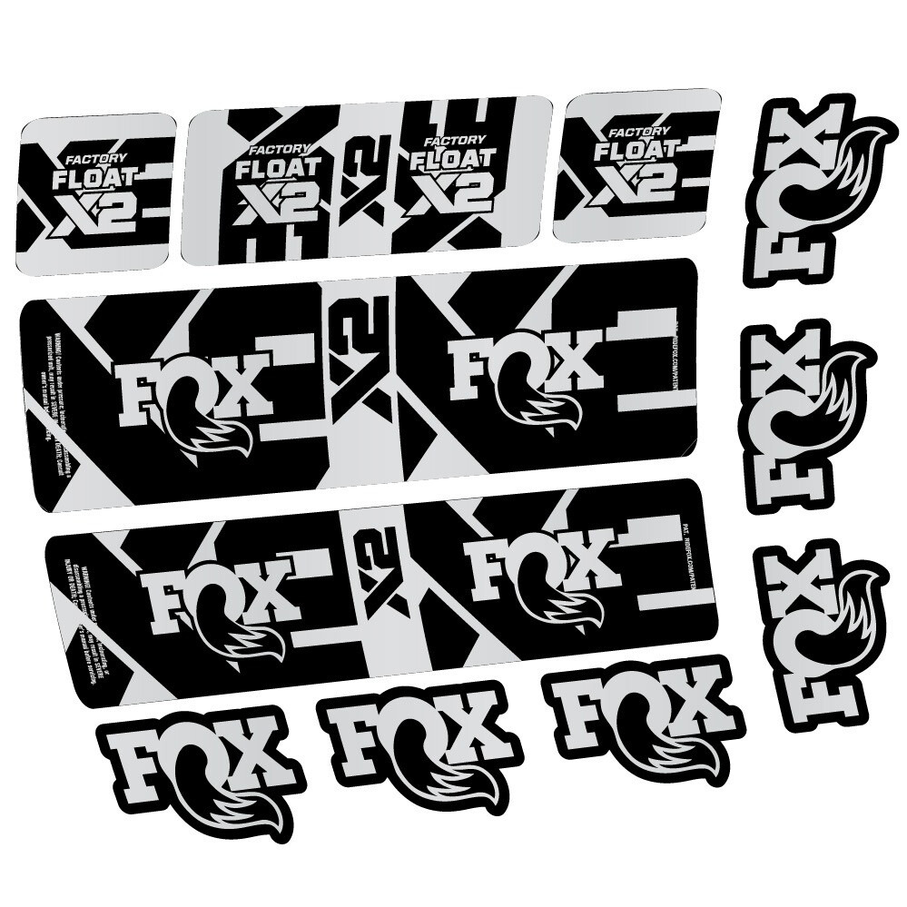 Fox Float X2 Factory Pegatinas en vinilo adhesivo Amortiguador (15)