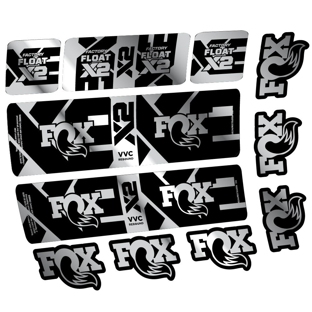 Fox Float X2 Factory Pegatinas en vinilo adhesivo Amortiguador (16)