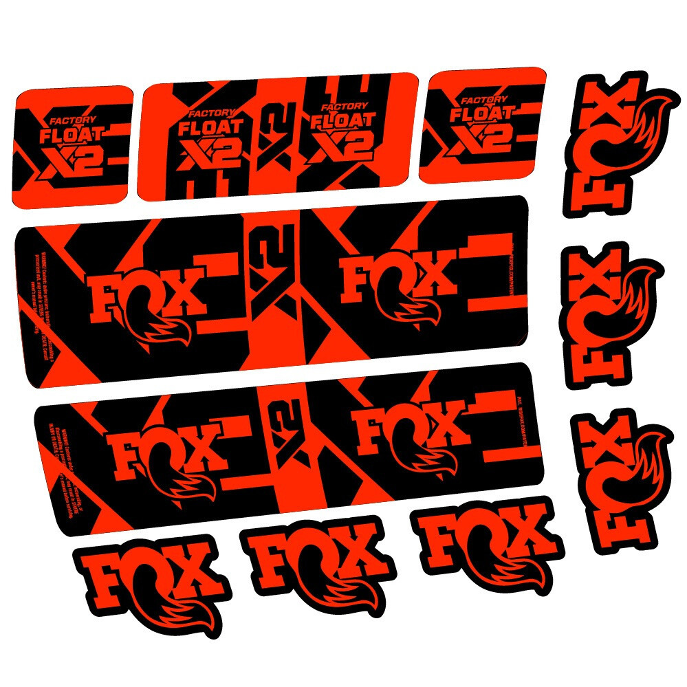 Fox Float X2 Factory Pegatinas en vinilo adhesivo Amortiguador (18)