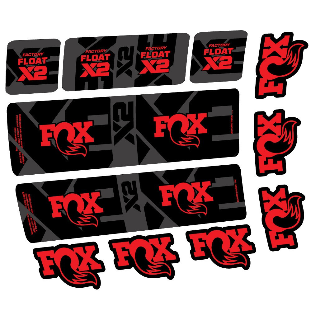 Fox Float X2 Factory Pegatinas en vinilo adhesivo Amortiguador (19)