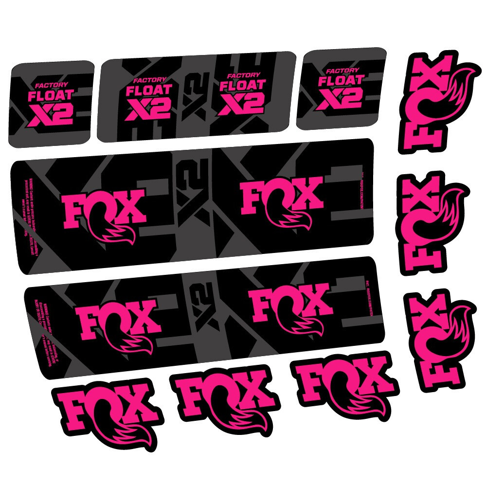 Fox Float X2 Factory Pegatinas en vinilo adhesivo Amortiguador (21)