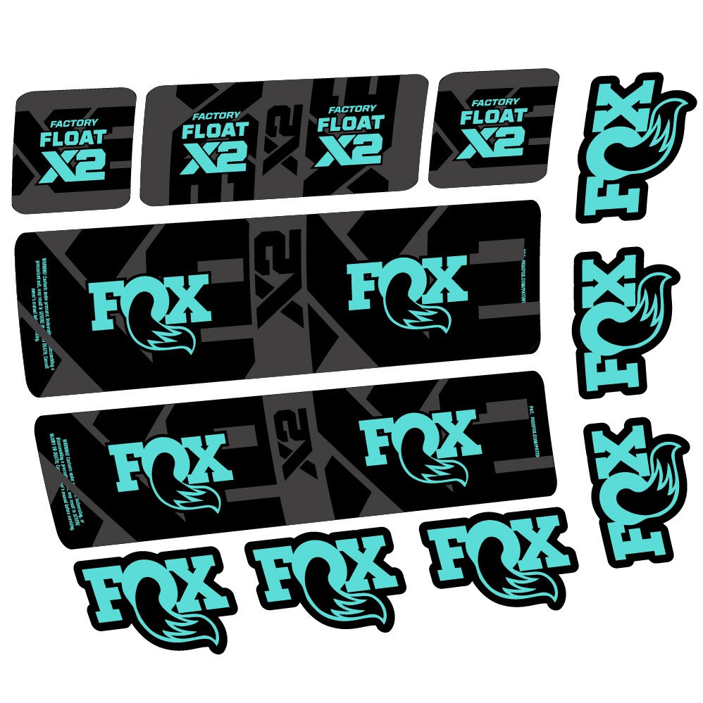 Fox Float X2 Factory Pegatinas en vinilo adhesivo Amortiguador (22)