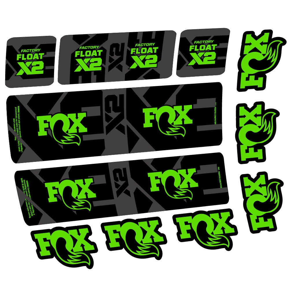 Fox Float X2 Factory Pegatinas en vinilo adhesivo Amortiguador (24)