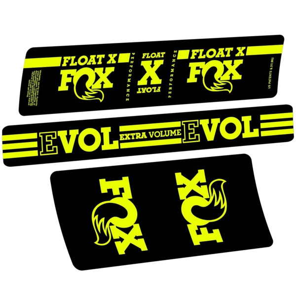 Fox Float X Pegatinas en vinilo adhesivo Amortiguador (2)