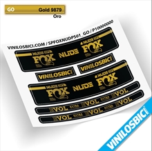 Fox Nude DPS pegatinas vinilo adhesivo amortiguador shox decals