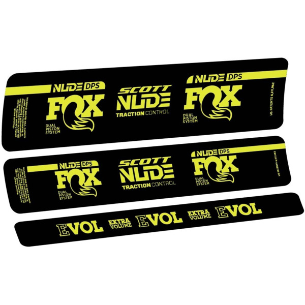 Fox Nude DPS Scott Pegatinas en vinilo adhesivo Amortiguador (1)