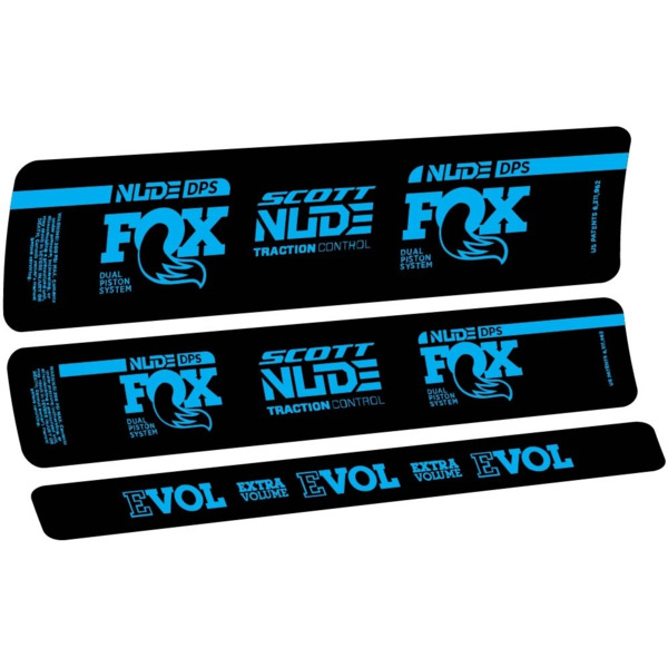 Fox Nude DPS Scott Pegatinas en vinilo adhesivo Amortiguador (4)