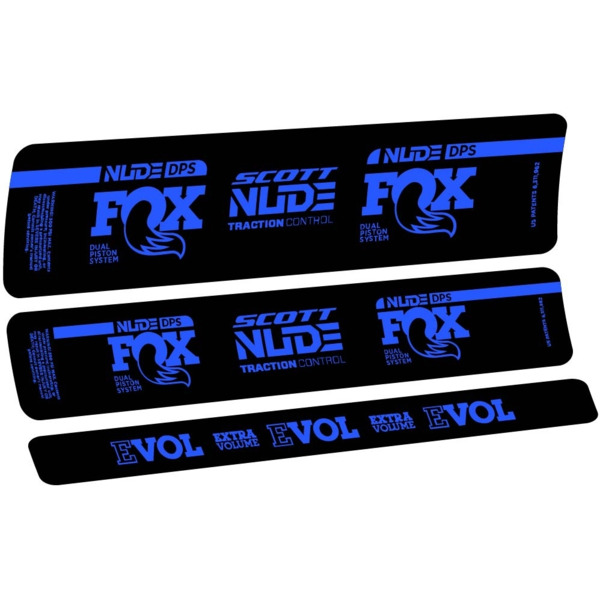 Fox Nude DPS Scott Pegatinas en vinilo adhesivo Amortiguador (5)